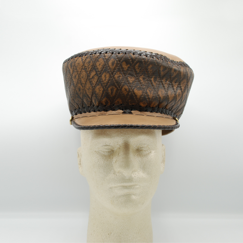 Leather Hand Crafted Rasta Crown